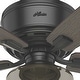 preview thumbnail 7 of 22, Hunter 52" Bennett Low Profile Ceiling Fan with Globe LED Light Kit and Handheld Remote