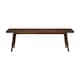 Plank and Beam Mid Century Double Wood Entryway Bench - 56.25