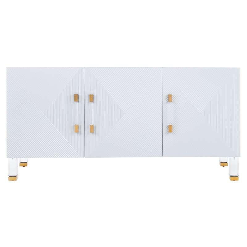 SAFAVIEH Home Poppy 3-Door Sideboard - 62"W x 16"D x 30"H