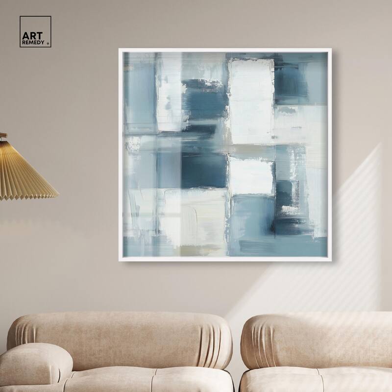 Deconstructed Blue I Shadowbox by Art Remedy