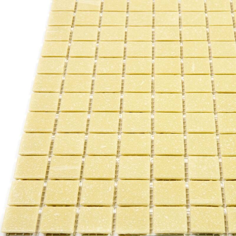 Apollo tile 12" x 12" Dune Glossy Cream Beige Glass Tile (20 sq ft/case) - 20 Pack