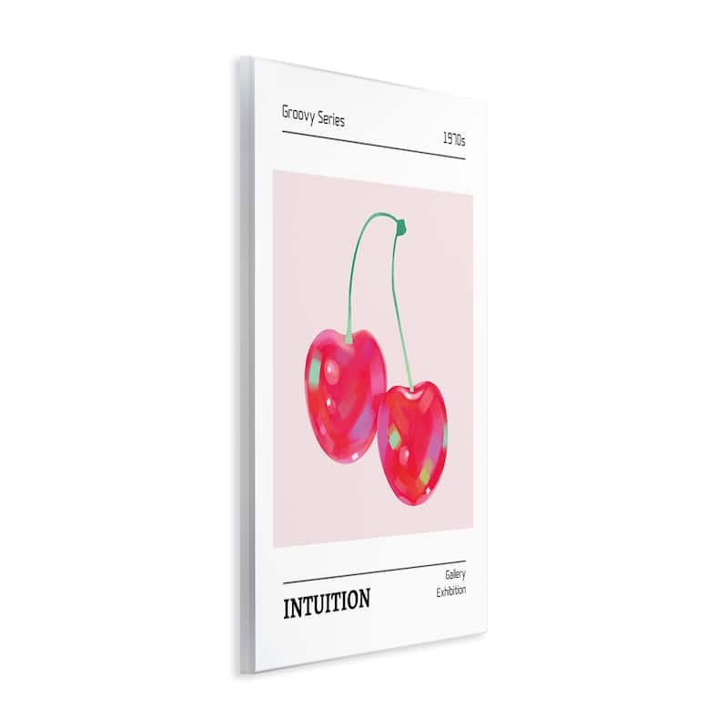 Stupell Intuition Phrase Cherries Wall Plaque Art Design By LSR Design Studio
