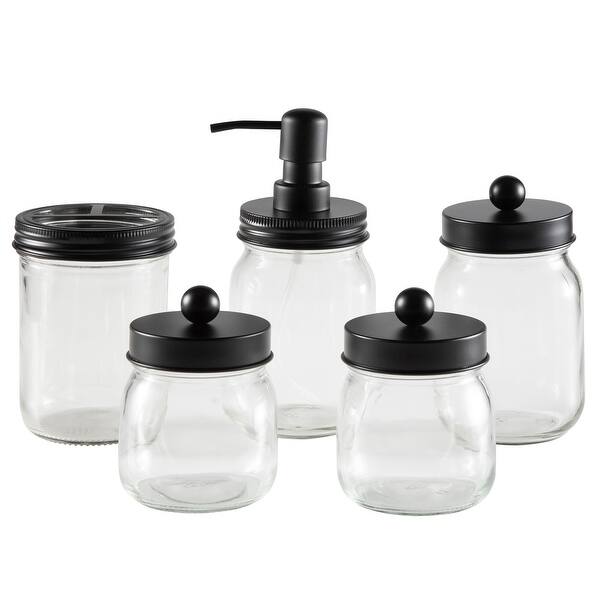 Mason Jar Bathroom Accessories Set 5Piece Bathroom Set On Sale Bed Bath