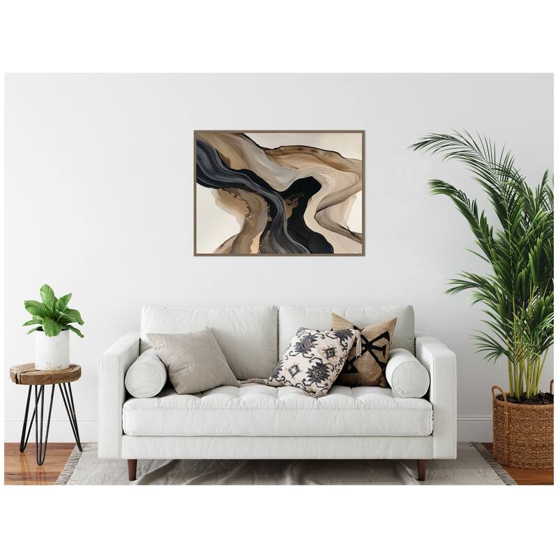 Kate and Laurel Sylvie Abstract Dream II Framed Canvas by Amy Lighthall