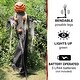 preview thumbnail 12 of 12, Life-Size Poseable Pumpkin Man with Lights, Indoor/Covered Outdoor Halloween Decoration