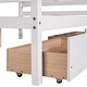 preview thumbnail 8 of 16, Full Size Canopy Platform Bed with Two Drawers - Modern Design, Storage Drawers, Suitable for Curtains