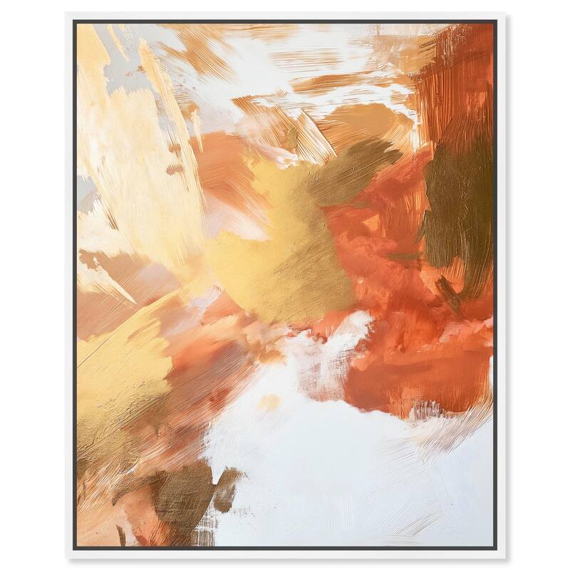 Golden Yellow Citrus Burst I Canvas by Art Remedy - 16" x 20" - White