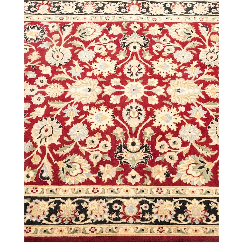 Overton Hand Knotted Wool Vintage Inspired Traditional Mogul Red Area Rug - 3 x 5