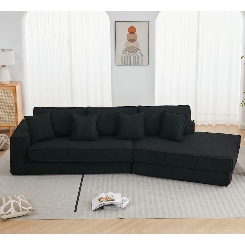 Luxury Sleeper Sofa Bed with Soft Cushion - Ultimate Comfort for Your Home