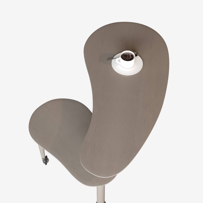 GDFStudio - Eulalia 360 Degree Rotating Nesting Coffee Table Set with Solid Rubberwood Legs