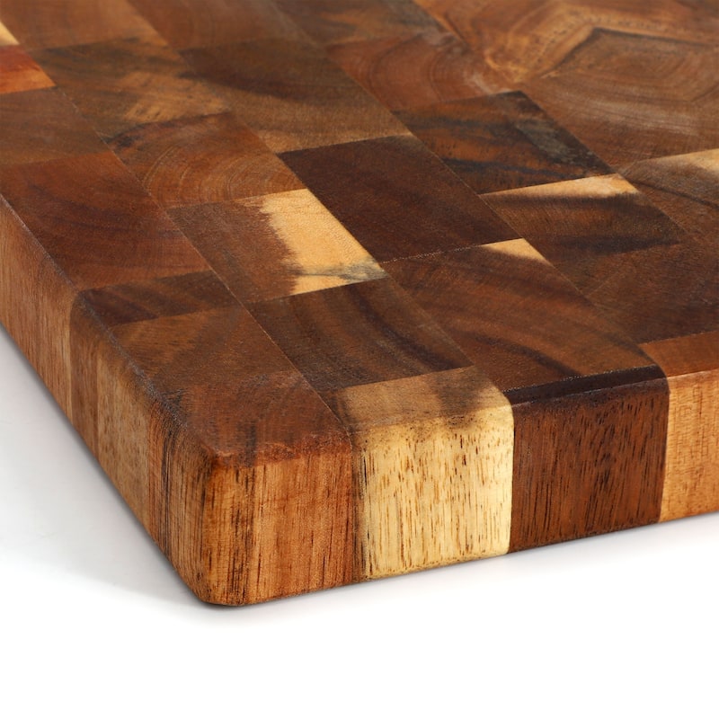 MegaChef 13.75 Inch Square Thick Acacia Wood Cutting Board