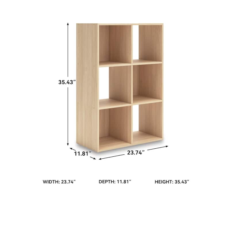 Signature Design by Ashley Piperton Brown 6 Cube Organizer - 24" W x 12" D x 35" H