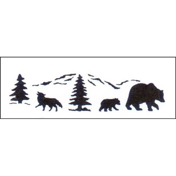 Shop Stensource Painting Stencil Wildlife Border Overstock 15102035