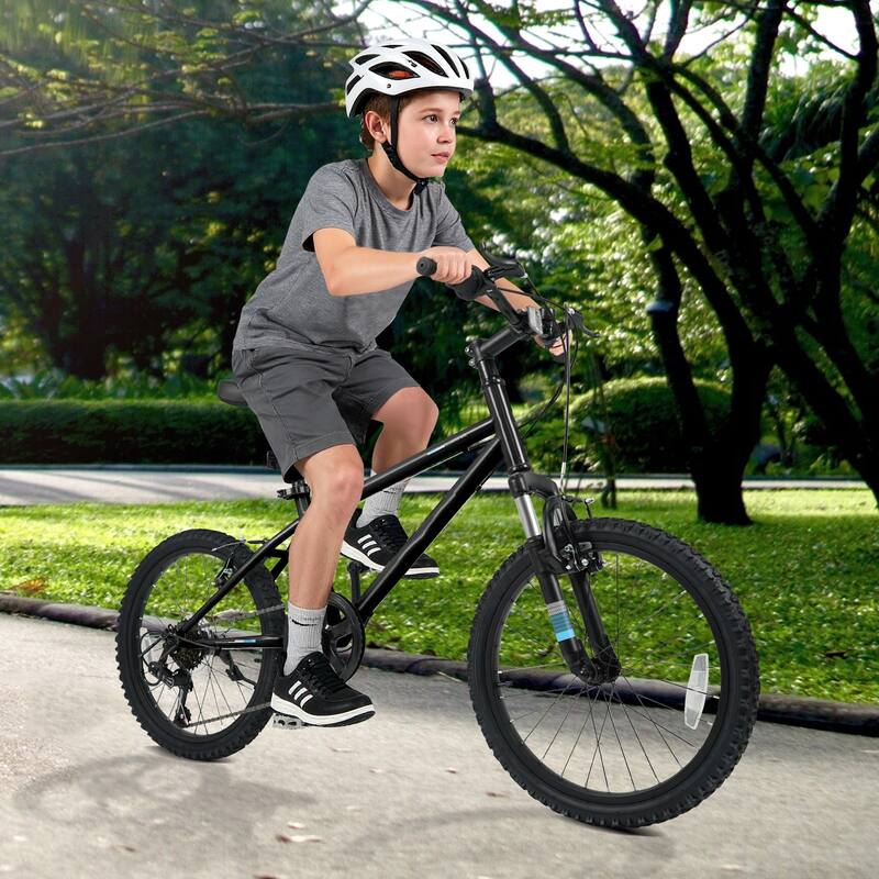 Metal Plastic Kids Mountain Bike with 6-Speed Shimano and Front Suspension