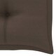 preview thumbnail 9 of 9, vidaXL Patio Bench with Taupe Cushion 44.1" Solid Teak Wood