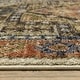 preview thumbnail 7 of 11, ROW ROW Gemma Bohemian Center Medallion Rust/ Blue Area Rug