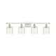 Option Deco Swirl / White and Polished Chrome Finish
