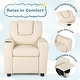 preview thumbnail 22 of 34, PU Leather Kids Recliner Chair with Cup Holder and Pocket - 23.5" x 23.5" x 28"