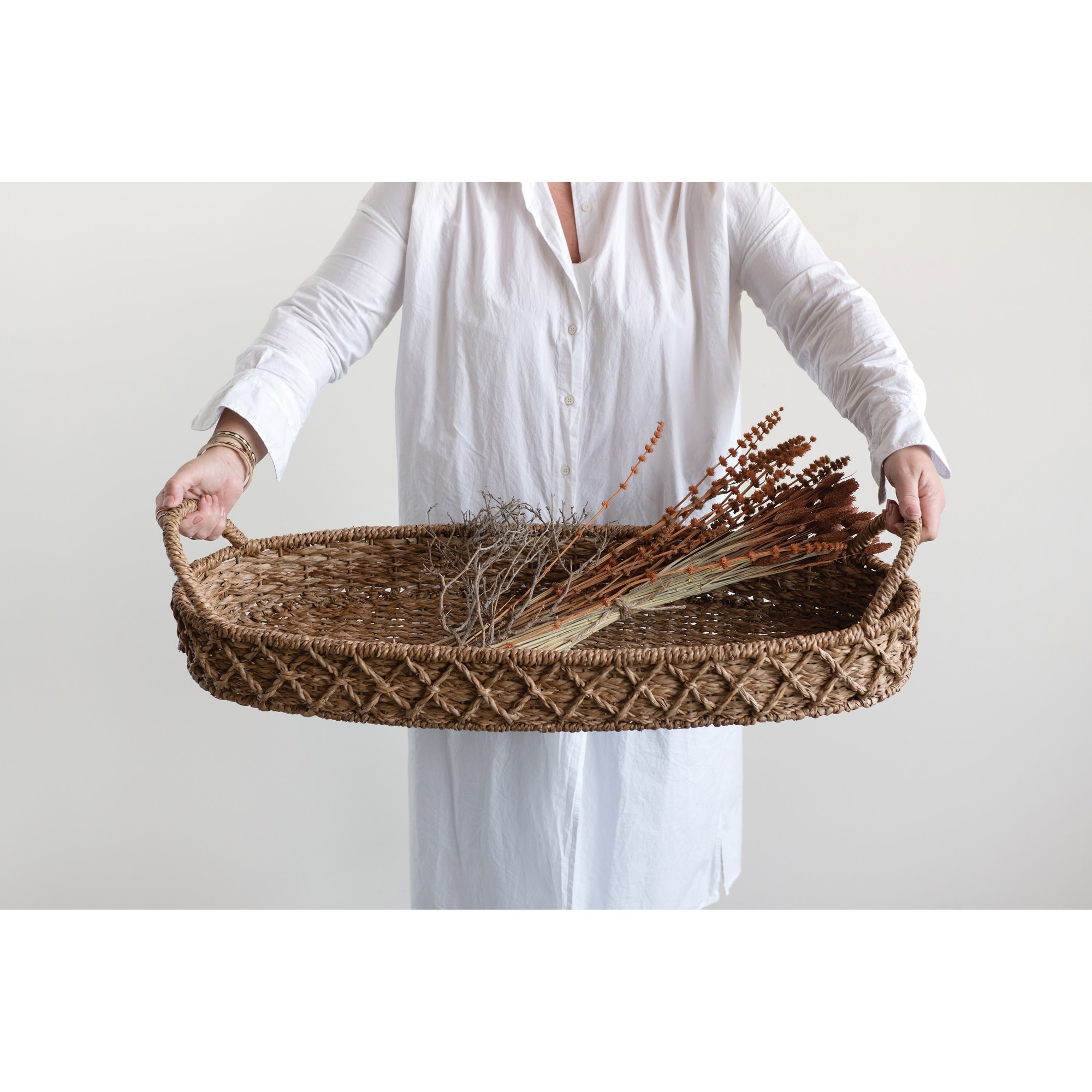 Small Seagrass Oval Basket - The Good Tree
