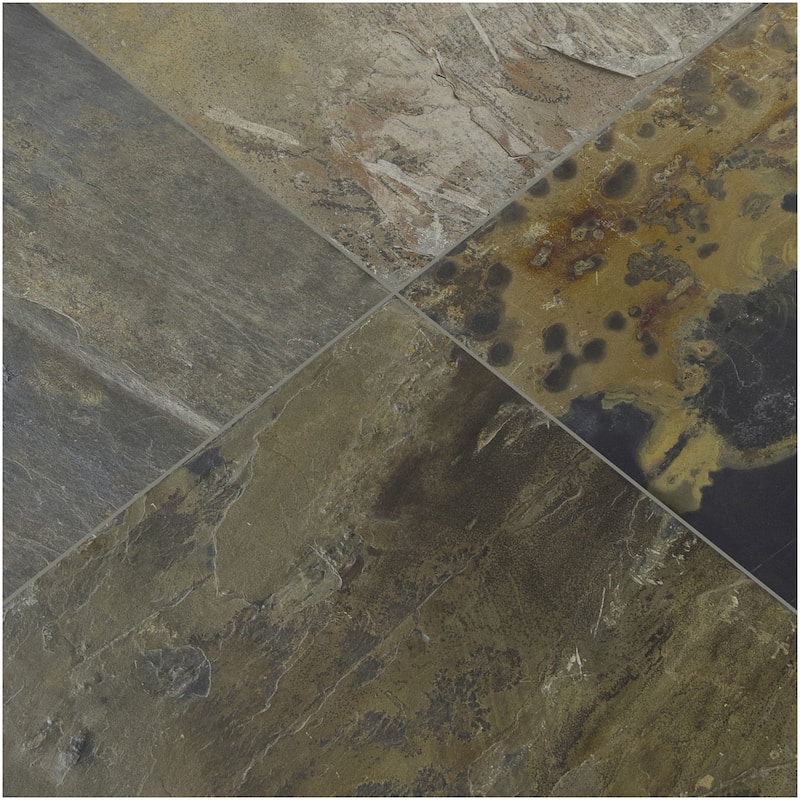 Ackland AKTLT12X12G-CA 12" x 12" Stone Solid Floor and Wall Tile -