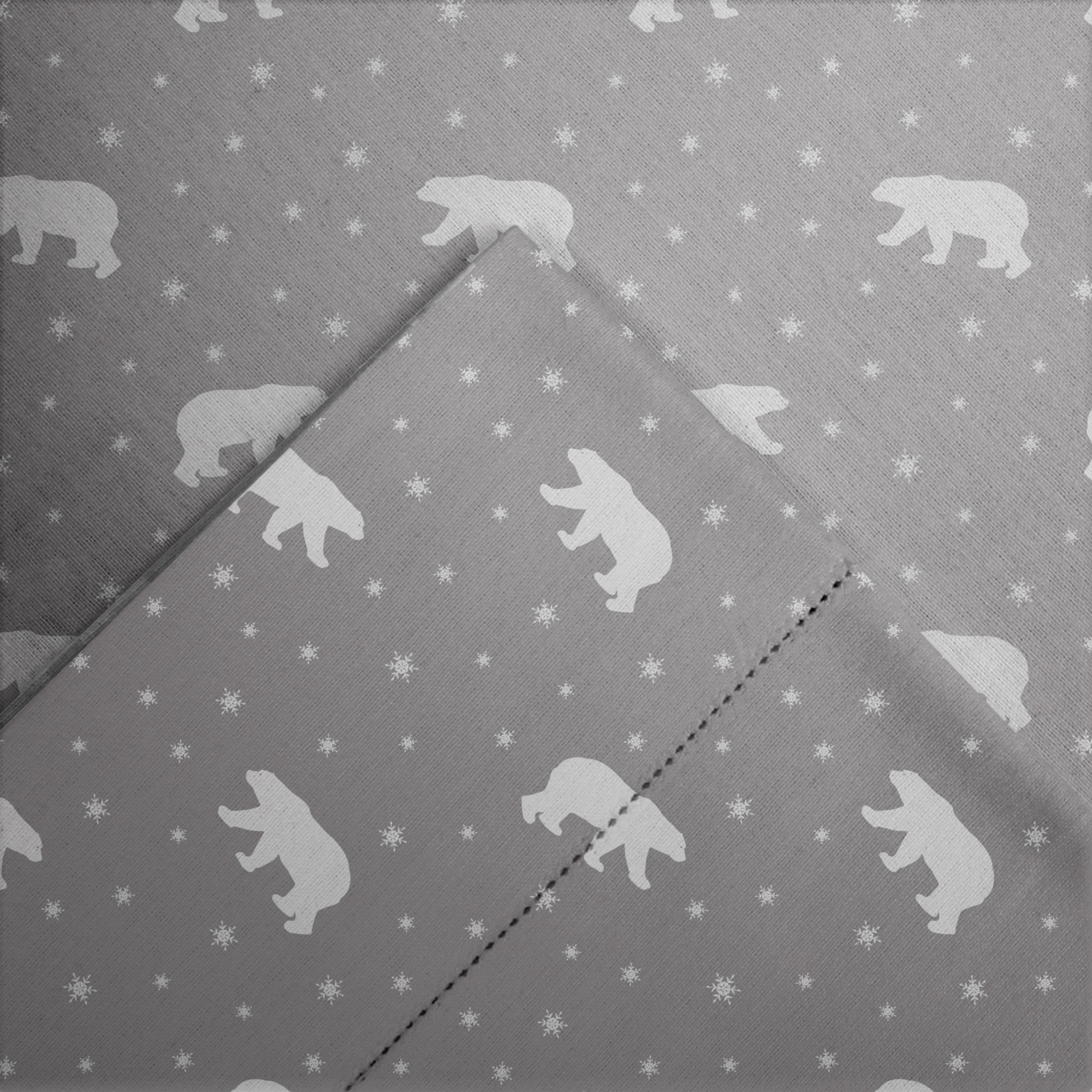 Pointehaven 175 GSM Cotton Flannel Bed Sheet Set with - Picture 31 of 50