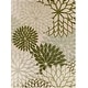 preview thumbnail 71 of 112, Nourison Aloha Floral Modern, Indoor/Outdoor Area Rug 7'10" x 10'6" - Ivory/Green