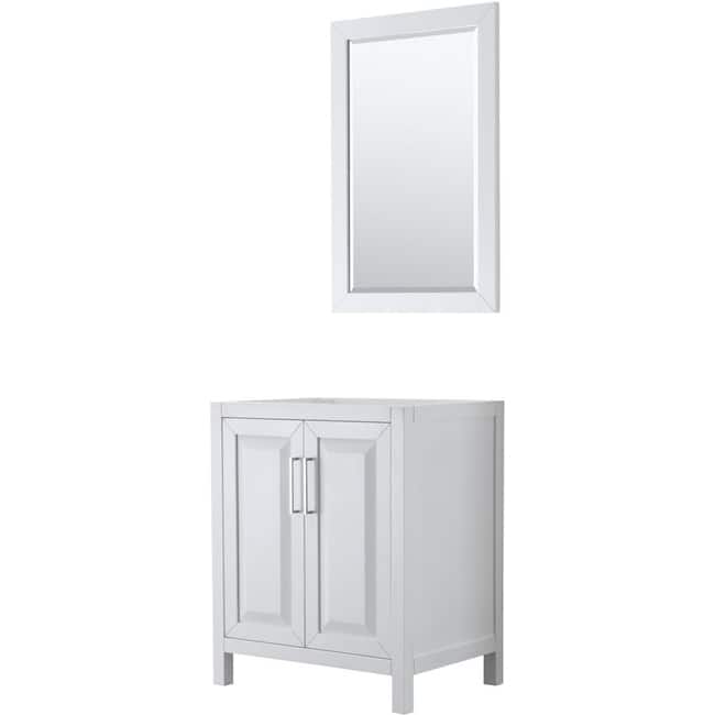 Wyndham Collection Daria 29" Single Free Standing Vanity Cabinet -