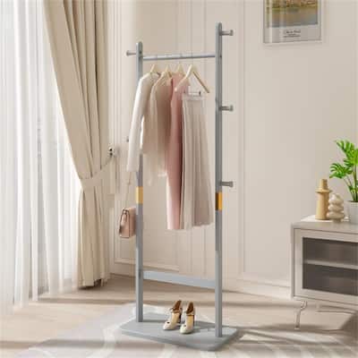 64"H Wood Coat Racks