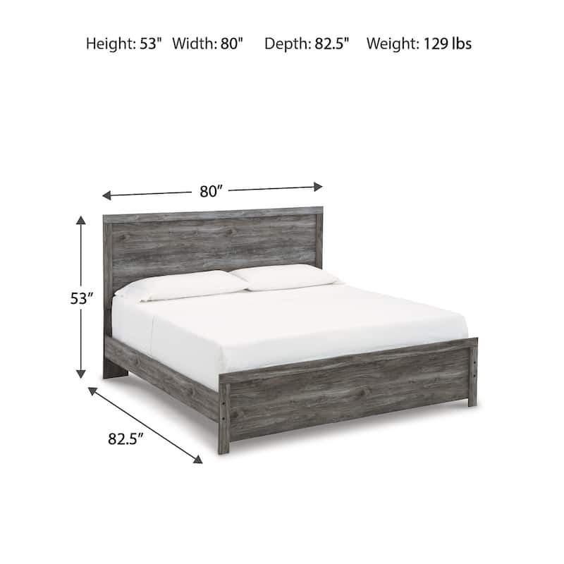 Signature Design by Ashley Bronyan Dark Gray Panel Bed