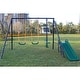 preview thumbnail 2 of 7, 4-in-1 Outdoor Kids Swing Sets w/2 Swings, 1 Glider and 1 Slide