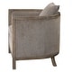 preview thumbnail 3 of 6, Uttermost Viaggio 29 Inch Tall Wood Framed Arm Chair with Fabric