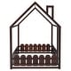 preview thumbnail 37 of 60, Kids Wood Bed, House Bed Frame with Fence-Shaped Guardrails for Teens Girls Boys, Slats are not Included