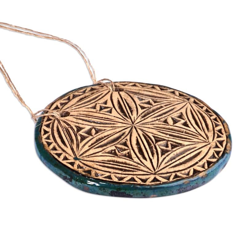 Novica Handmade Destiny Blossom Ceramic Home Accent