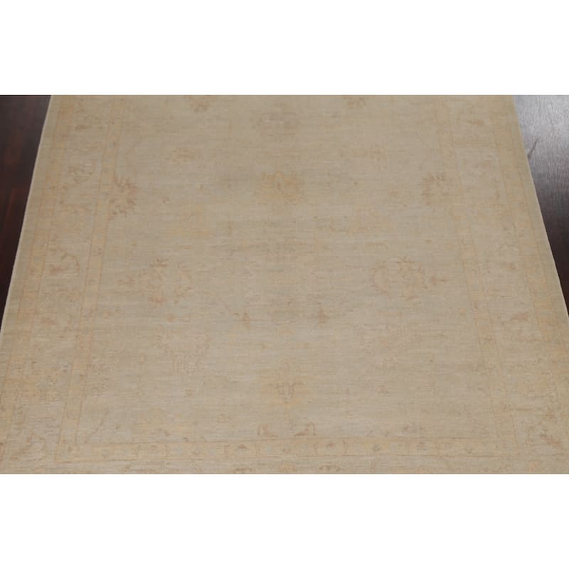 Vegetable Dye Muted Oushak Oriental Area Rug Wool Hand-knotted Carpet - 8'5" x 10'6"