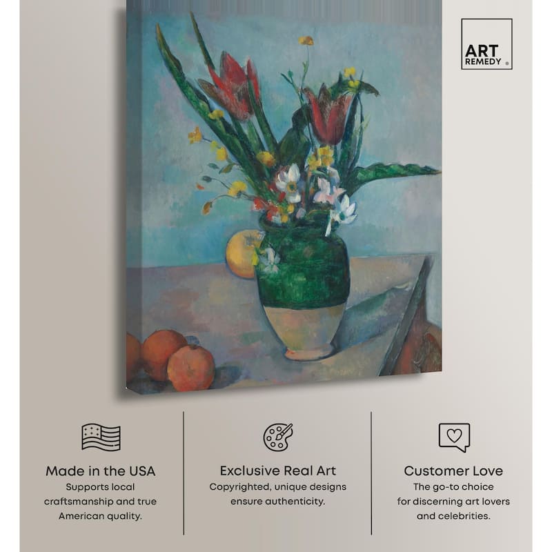 Vase Tulips Canvas by Art Remedy, Gallery Wrapped