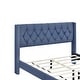 preview thumbnail 39 of 56, 4 Pcs Bedroom Sets Platform Bed with 2 Nightstands and Storage