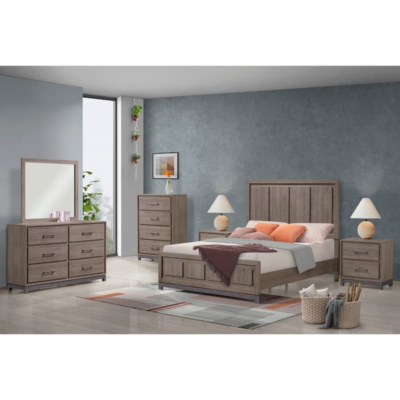 Jennifer Brown Upholstered Panel Bed