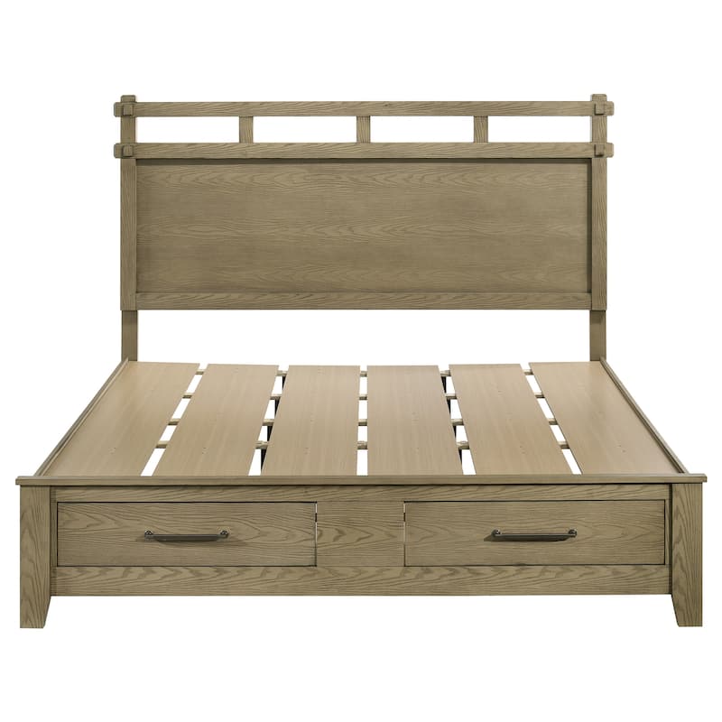Hazlewood 59-inch Storage Bed Vineyard Oak