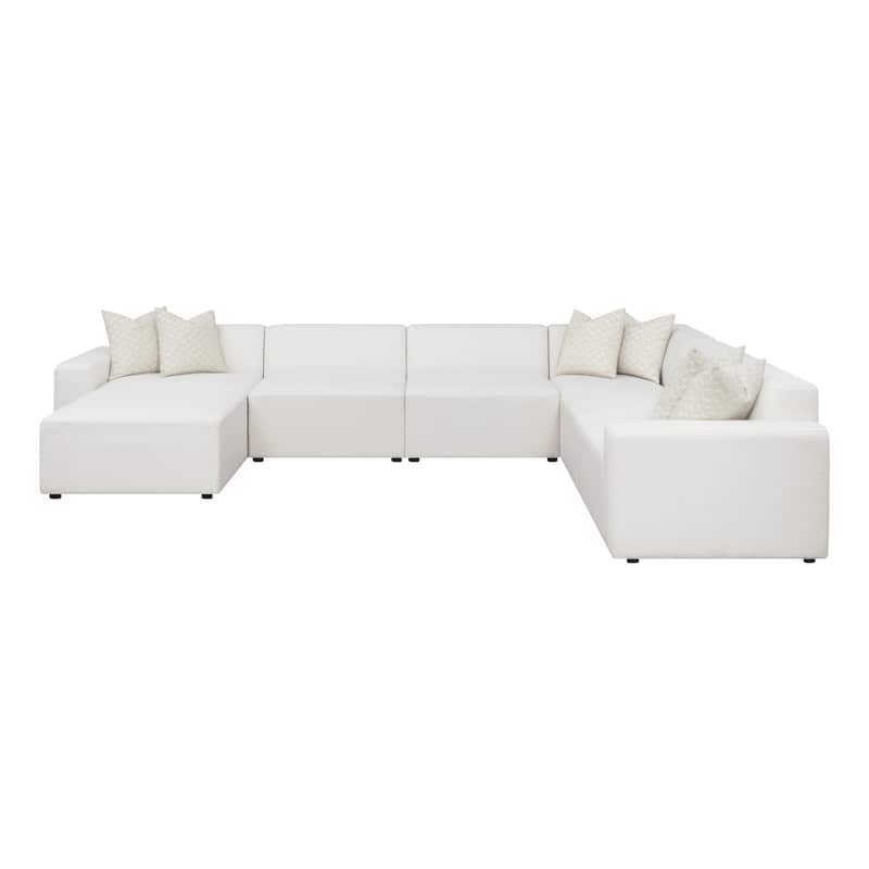Marlowe Pearl Upholstered Square Ottoman
