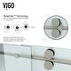 preview thumbnail 10 of 8, VIGO Winslow Frameless Sliding Shower Enclosure