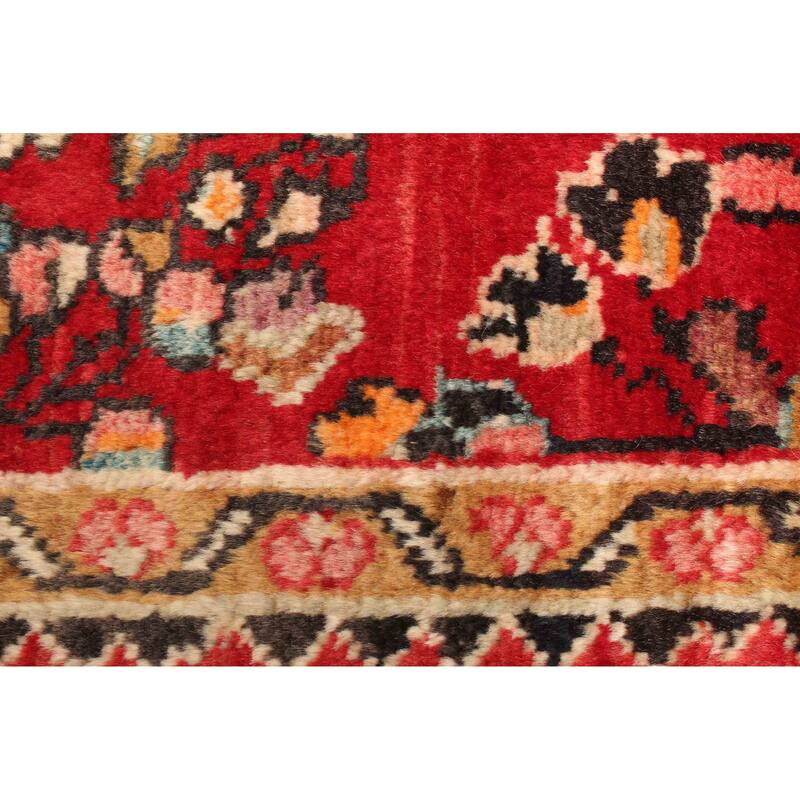 ECARPETGALLERY Hand-knotted Anadol Red Wool Rug - 3'6 x 4'10