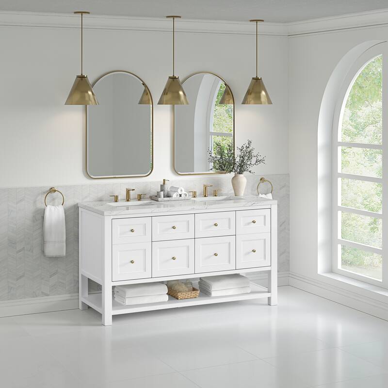 Breckenridge 60" Double Vanity, Bright White - 60D