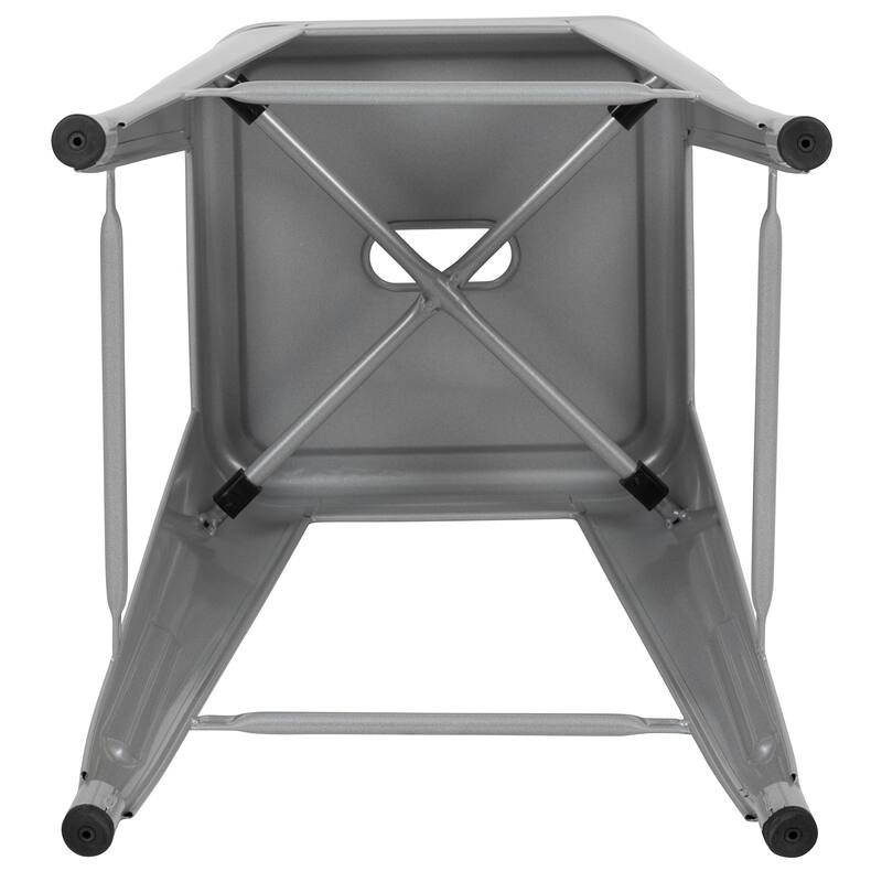 Industrial Metal Bar Stool (Set of 4)