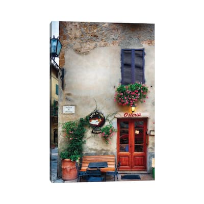 iCanvas "Quaint Restaurant Building In Pienza, Tuscany, Italy" by George Oze Canvas Print