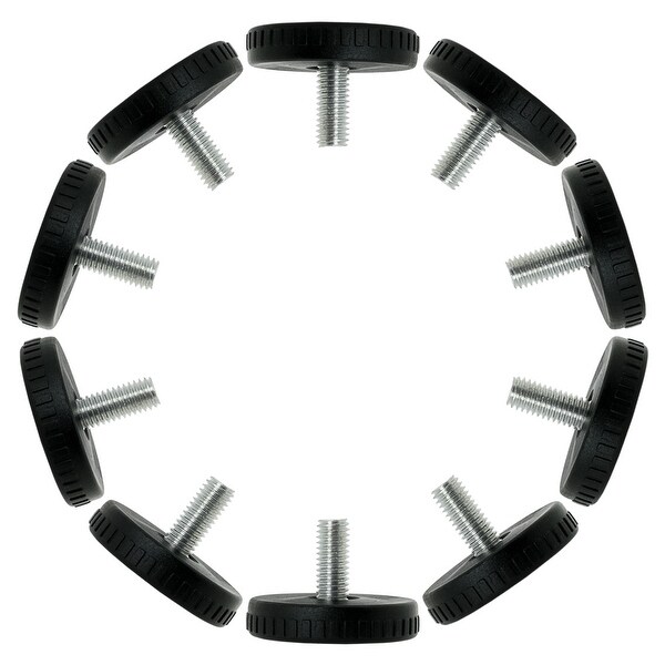 M8 x 18 x 40mm Leveling Feet Adjustable Leveler Floor Protector for Furniture Chair Sofa Leg 10pcs