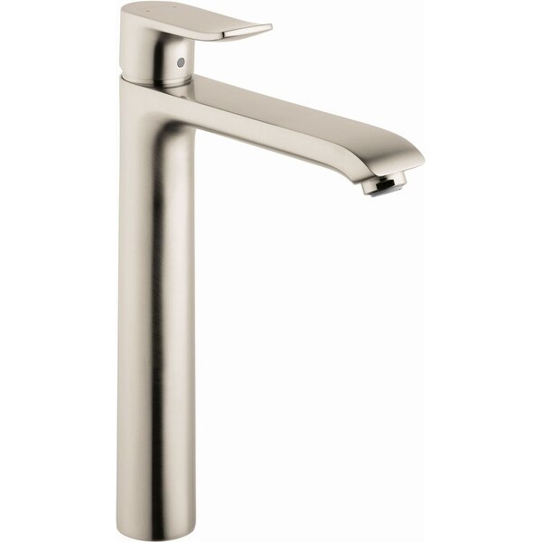 Hansgrohe 31082 Metris 1.2 GPM Single Hole Bathroom Faucet with EcoRight, Quick Clean, and ComfortZone Technologies - Drain