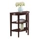 preview thumbnail 10 of 10, Convenience Concepts Newport Half-Circle Console Table with Shelves