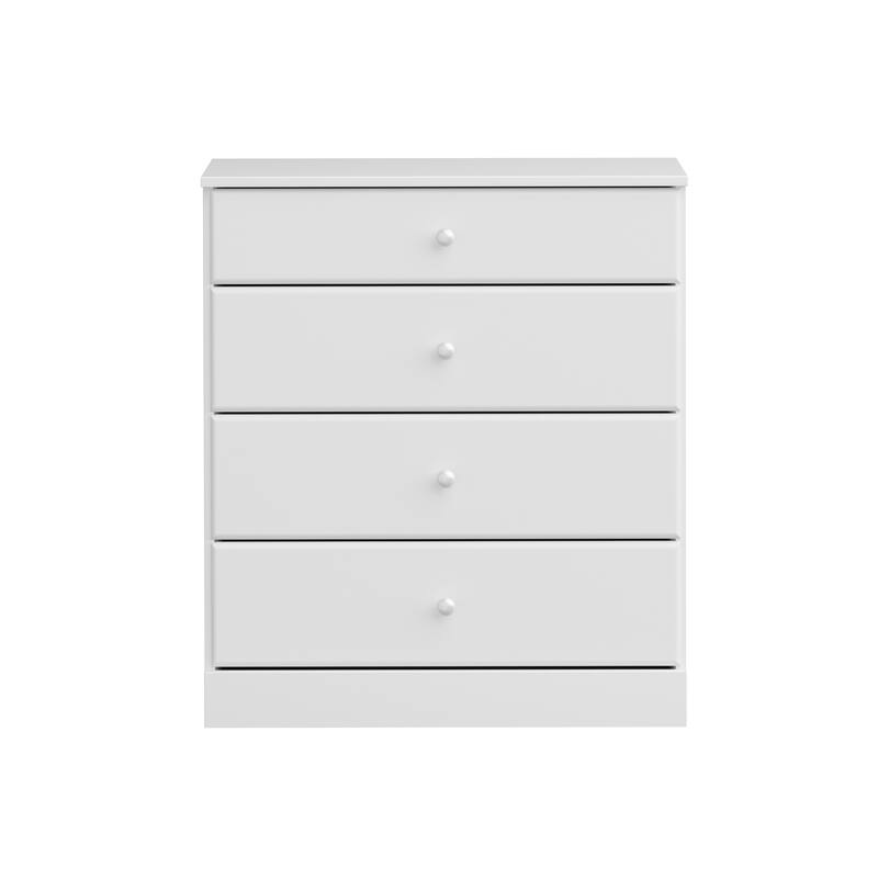 Prepac Astrid 4 Drawer Dresser for Bedroom, Chest of Drawers, Bedroom Furniture, Clothes Storage and Organizer