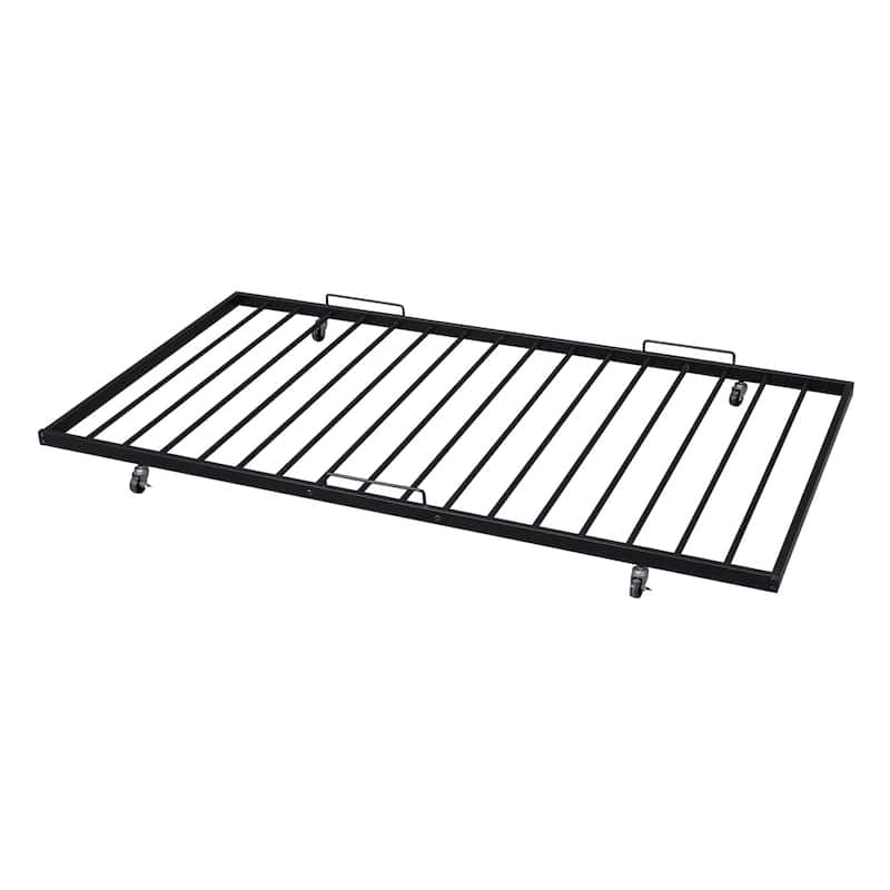 Full XL Over Queen Metal Bunk Bed with Twin Size Trundle