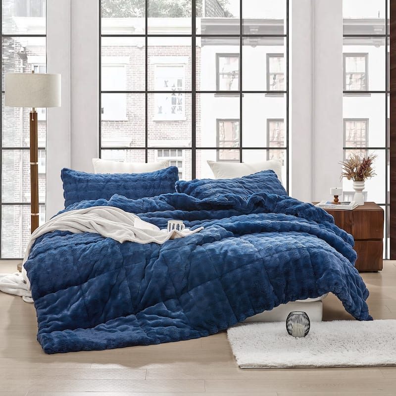 Chunky Puffy Bunny - Coma Inducer® Oversized Comforter Set - Queen - Midnight Sea